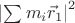 $\left|\sum m_i\vec r_1\right|^2$