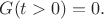 $G(t>0)=0.$