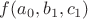 $f(a_0,b_1,c_1)$