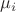 $ \mu_i  $