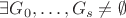 $\exists G_0, \ldots, G_s \not = \emptyset$