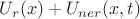 $U_r(x)+U_{ner}(x,t)$