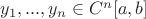 $y_1,...,y_n \in C^n[a,b]$