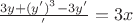 $\frac{3y+(y')^3-3y'}{у'}=3x$