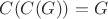 $C(C(G))=G$