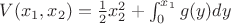 $V(x_1,x_2)=\frac {1} {2} x_2 ^2 + \int_{0}^{x_1} g(y) dy$