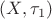 $(X, \tau_1)$
