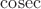 $\operatorname{cosec}$