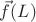 $\vec f(L)$ $\vec f(L)$