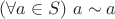 $(\forall a \in S) ~a \sim a$