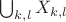 $\bigcup_{k, l} X_{k, l}$