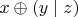 $x \oplus (y \mid z)$