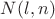 $N(l, n)$