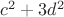 ${{c}^{2}}+3{{d}^{2}}$