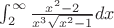 $\int_{2}^{\infty }\frac{x^2-2}{x^3\sqrt{x^2-1}}dx$ $\int_{2}^{\infty }\frac{x^2-2}{x^3\sqrt{x^2-1}}dx$