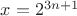$x=2^{3n+1}$