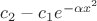 $c_2-c_1e^{-\alpha x^2}$