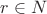 $r\in\mathBB{N}$
