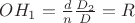 $OH_1=\frac {d}{n}\frac{D_2}{D}=R$