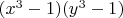 $(x^3-1)(y^3-1)$