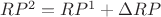 $RP^2 = RP^1+\Delta RP