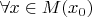 $\forall x \in M(x_0)$