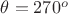 $\theta=270^o$