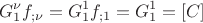 $$G_{1}^{\nu}f_{;\nu}=G_{1}^{1}f_{;1}=G_1^1=[C]$$