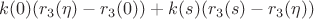 $$k(0)(r_3(\eta)-r_3(0))+k(s)(r_3(s)-r_3(\eta))$$