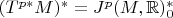 $(T^{p*}M)^*=J^p(M,\mathbb{R})_0^*$