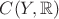 $C(Y,\mathbb R)$