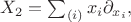 $X_2 = \sum_{(i)} x_i \partial_{x_i},$