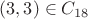 $(3,3)\in C_{18}$