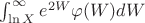 $\[\[\int_{\ln X}^\infty  {{e^{2W}}} \varphi (W)dW\]
\]$