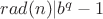 $rad(n)|b^q-1$