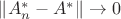 $\|A^*_n-A^*\|\to0$