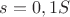 $s=0,1S$