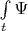 $\int\limits_{t}\Psi $