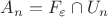 $A_n=F_\varepsilon\cap U_n$