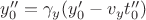 $y_0''=\gamma_y(y_0' - v_yt_0'')$