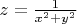 $z=\frac {1}{x^2+y^2}$