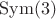 $\operatorname{Sym}(3)$