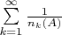 $\sum\limits_{k=1}^{\infty} \frac{1}{n_k(A)}$