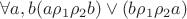 $\forall a, b (a \rho_1\rho_2 b) \vee(b \rho_1\rho_2 a)$