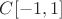 $C[-1, 1]$