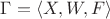 $\Gamma =\langle X,W,F \rangle$