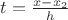 $t=\frac{x-x_2}{h}$ $t=\frac{x-x_2}{h}$