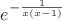 $e^{-\frac{1}{x(x-1)}}$