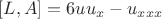 $[L,A]=6uu_x-u_{xxx}$