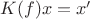 $K(f)x = x'$
